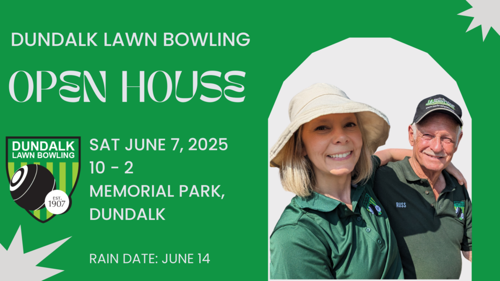 An image detailing the open house details: June 7, 10 - 2, Memorial Park. Rain date June 14.
